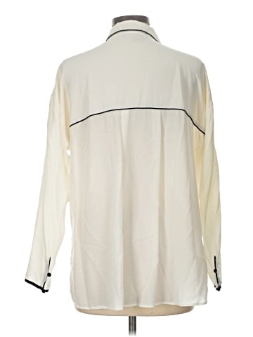 French Connection Long Sleeve Silk Top (view 2)