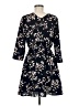 Collective Concepts 100% Polyester Print Black Casual Dress Size M (estimated) - photo 2