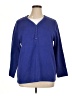 Liz & Me Blue Pullover Sweater Size 0X - photo 1