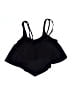 Unbranded Solid Black Swimsuit Top Size M - photo 2