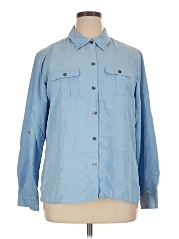 Liz Claiborne Long Sleeve Button-Down Shirt (view 1)