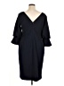 Calvin Klein Solid Black Cocktail Dress Size 16 - photo 2