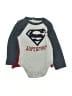 Superman Gray Long Sleeve Onesie 9-12 MO / 12 MO - photo 1