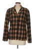 White Stag Plaid Brown Wool Blazer Size 6 - photo 1
