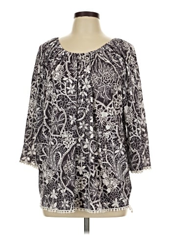 SJS 3/4 Sleeve Blouse (view 1)