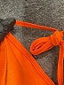 Unbranded Solid Orange Swimsuit Top Size M - photo 3