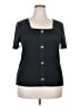 Love Cameron Black Short Sleeve Top Size 2X - photo 1