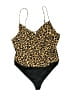 Jun & Ivy 100% Polyester Gold Bodysuit Size XL - photo 1