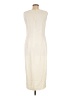Unbranded Solid Ivory Casual Dress Size M - photo 2