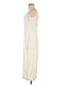 Unbranded Solid Ivory Casual Dress Size M - photo 5