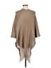 White Mark 100% Acrylic Tan Poncho Size M - photo 2