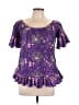 Lascana Purple Short Sleeve Blouse Size M (estimated) - photo 1