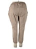 Catherines Solid Tan Casual Pants Size 22W - photo 2