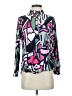 Big Dart Print Purple Long Sleeve Blouse Size UK 8 / US 4 - photo 1