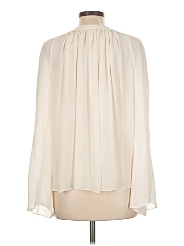 Elizabeth and James Long Sleeve Silk Top (view 2)