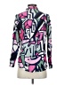 Big Dart Print Purple Long Sleeve Blouse Size UK 8 / US 4 - photo 2