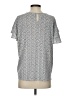 Adrianna Papell Silver Short Sleeve Top Size S - photo 2