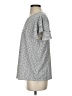 Adrianna Papell Silver Short Sleeve Top Size S - photo 5