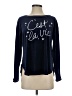Layla Blue Pullover Sweater Size S - photo 1
