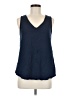 Dylan 100% Cotton Blue Sleeveless Top Size M - photo 1