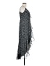 Express 100% Polyester Paisley Gray Cocktail Dress Size S - photo 4