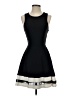 Aqua Solid Black Cocktail Dress Size S - photo 1