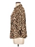 Emily Daniels Animal Print Brown 3/4 Sleeve Blouse Size L - photo 5