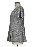 Roz & Ali Silver Short Sleeve Top Size L - photo 5