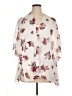 Live 4 Truth 100% Polyester Floral Ivory 3/4 Sleeve Blouse Size 1X - photo 1