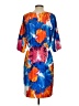 ECI Print Blue Casual Dress Size 4 - photo 2