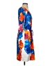 ECI Print Blue Casual Dress Size 4 - photo 4