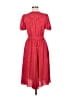 Toccin 100% Polyester Chevron-herringbone Red Casual Dress Size 6 - photo 2