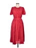 Toccin 100% Polyester Chevron-herringbone Red Casual Dress Size 6 - photo 1