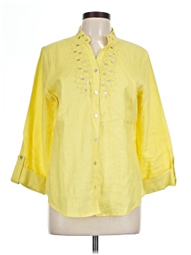 E.Col.O.Gie 3/4 Sleeve Button Down Shirt