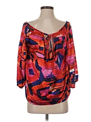 Marciano 3/4 Sleeve Silk Top (view 1)