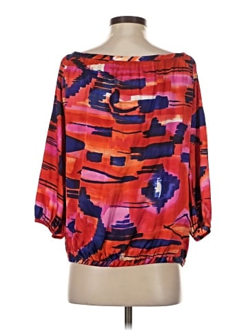 Marciano 3/4 Sleeve Silk Top (view 2)