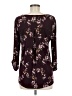 Beacon Floral Burgundy 3/4 Sleeve Blouse Size M - photo 2