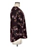 Beacon Floral Burgundy 3/4 Sleeve Blouse Size M - photo 4