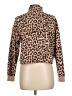 Cold Crush Animal Print Brown Long Sleeve Blouse Size L - photo 2