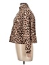 Cold Crush Animal Print Brown Long Sleeve Blouse Size L - photo 5