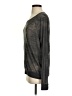 Nation Ltd. By Jen Menchaca Metallic Gray Pullover Sweater Size 3 - photo 5