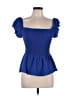 Assorted Brands 100% Polyester Blue Short Sleeve Top Size XL - photo 1