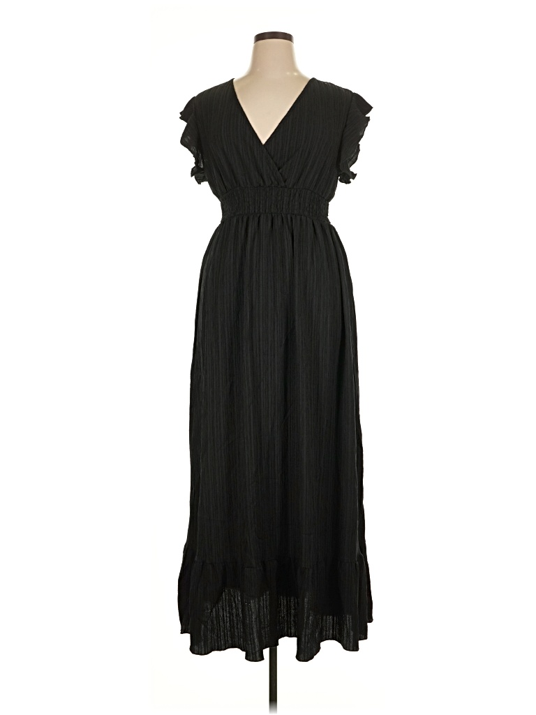 Pre-owned Shein Casual Dress In Black