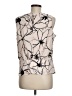 Gap 100% Polyester Ivory Sleeveless Blouse Size 8 - photo 2
