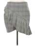 H&M Plaid Gray Formal Skirt Size 8 - photo 1