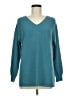 Ella Moss Teal Long Sleeve Top Size M - photo 1