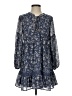 Forever 21 100% Polyester Paisley Blue Casual Dress Size S - photo 1