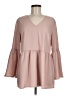 Halogen 100% Polyester Pink 3/4 Sleeve Blouse Size M (petite) - photo 1