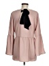 Halogen 100% Polyester Pink 3/4 Sleeve Blouse Size M (petite) - photo 2