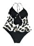 Unbranded Animal Print Black One Piece Swimsuit Size L - photo 2